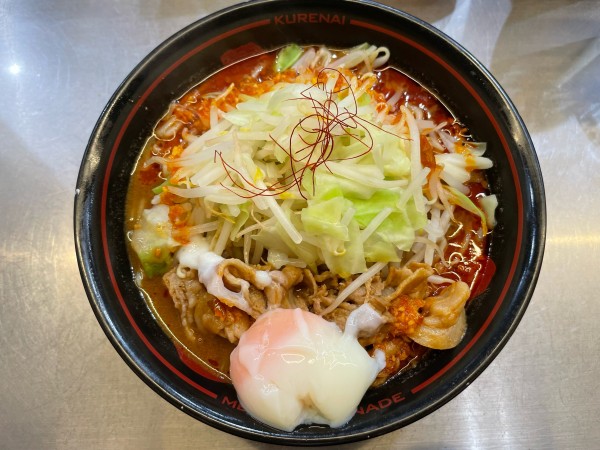 「紅(¥920) 温玉(¥130)」@麺創研 紅 国分寺の写真