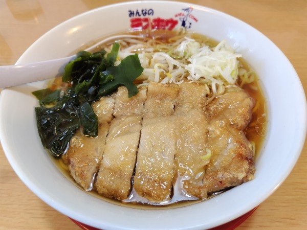 「肉揚げラーメン」@テンホウ 松本渚店の写真