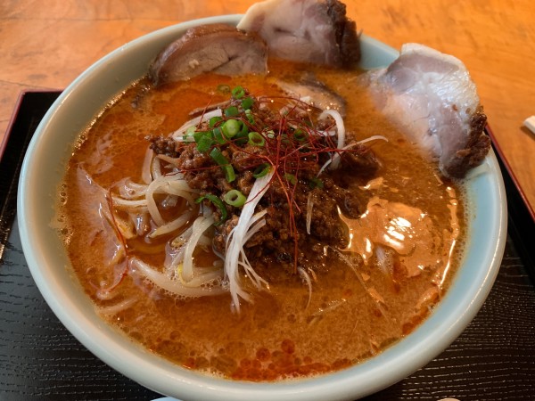 「担々麺チャーシュー辛増」@青柳の写真