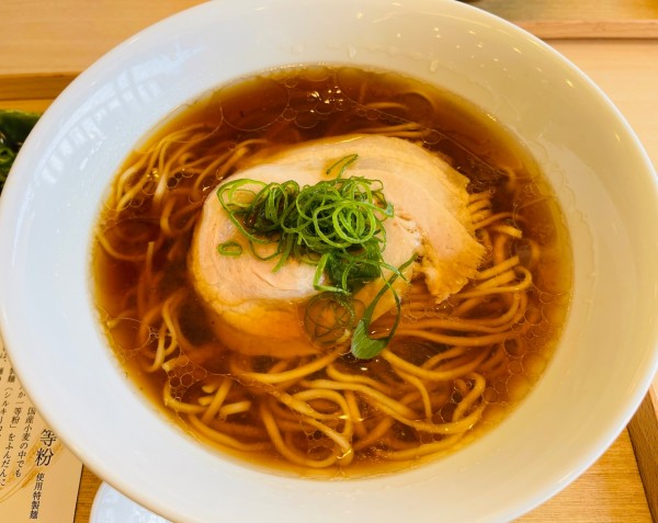 「醤油ラーメン＋青唐辛子」@ラーメン 将太 国立府中インター店の写真