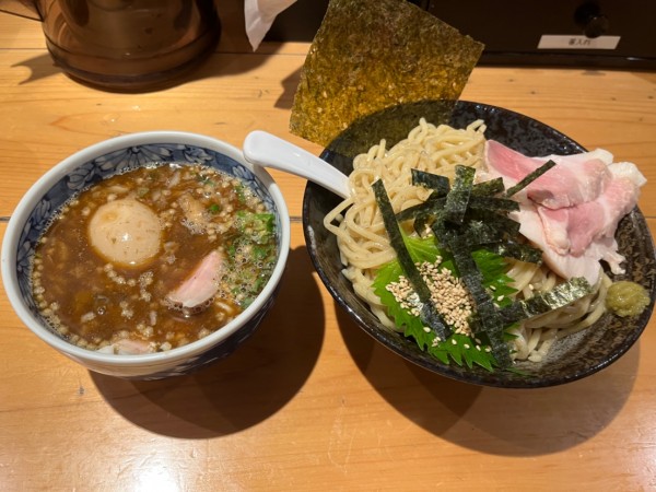 「特製塩つけ麺大盛」@新橋 纏 不動前店の写真