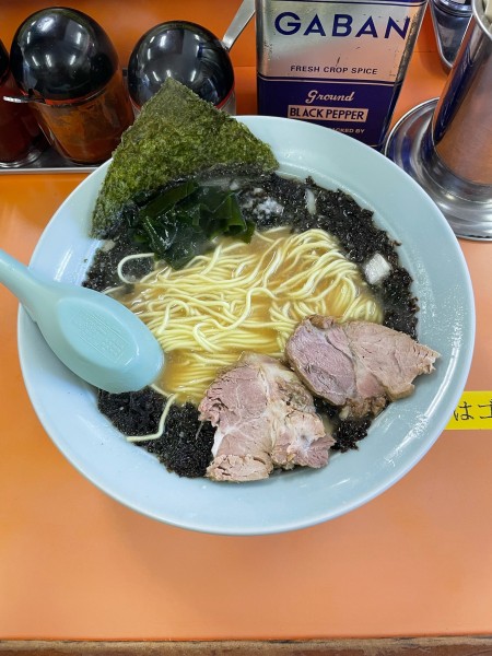 「黒ばら海苔ラーメン(850円)」@ラーメンショップ 成瀬が丘店の写真
