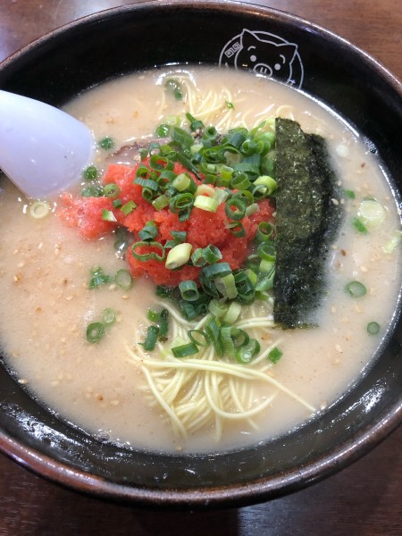 「博多めんたいこラーメン」@博多ラーメン 長浜や 笹塚店の写真