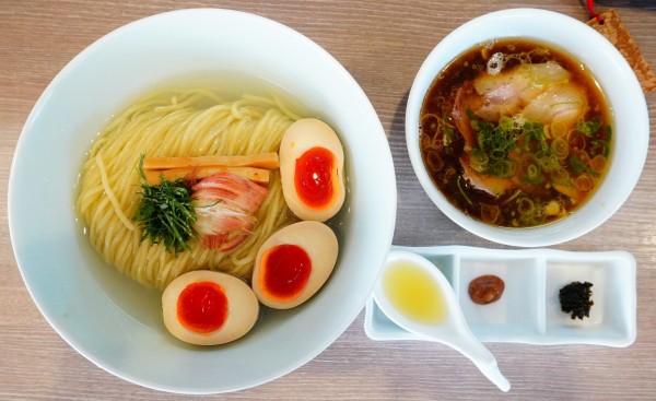 「特製蜆昆布水つけ麺（醤油）」@中華そば 和渦 TOKYOの写真