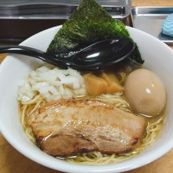 限定煮干しラーメン大盛味玉
