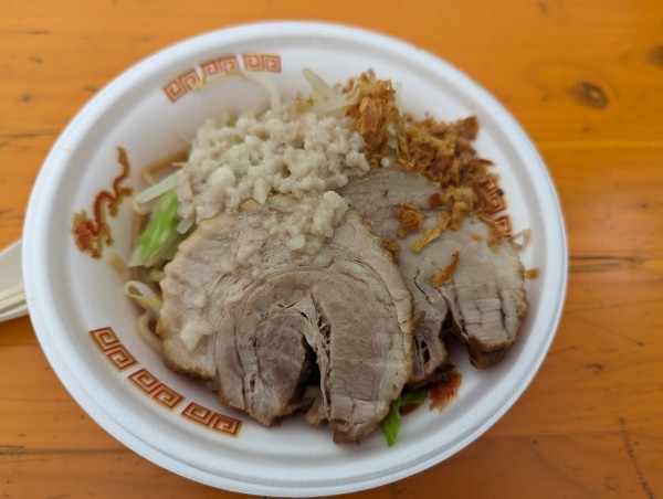 「いち豚　汁無し1000円」@大つけ麺博 Presents 日本ラーメン大百科の写真