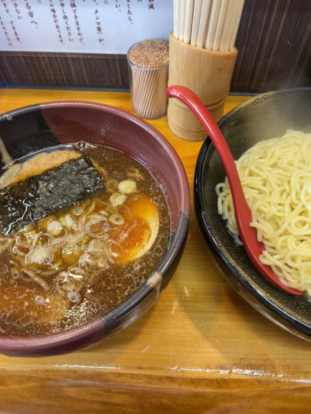 「醤油つけ麺（極小盛）」@竹屋 新秋津店の写真