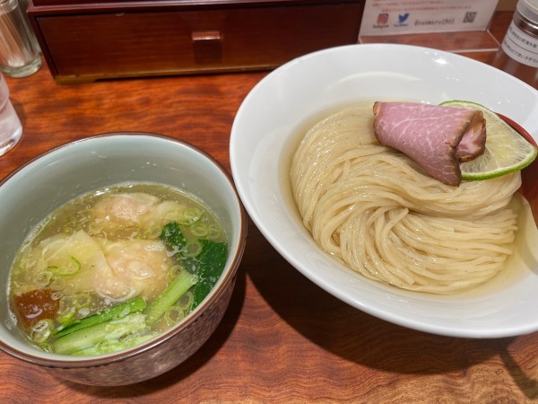 「特製昆布水つけ麺　塩　大盛り」@三馬路 東京店の写真