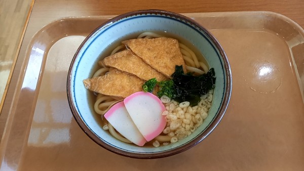 「きつねうどん」@展望レストランの写真
