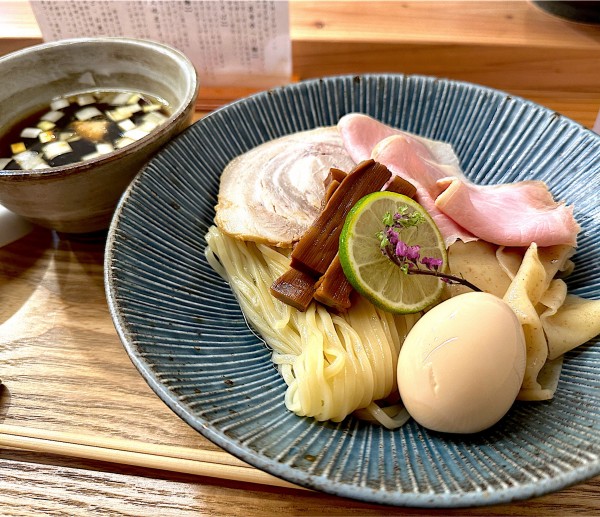 「特製昆布水つけ麺」@銀座らぁ麺 しら石の写真