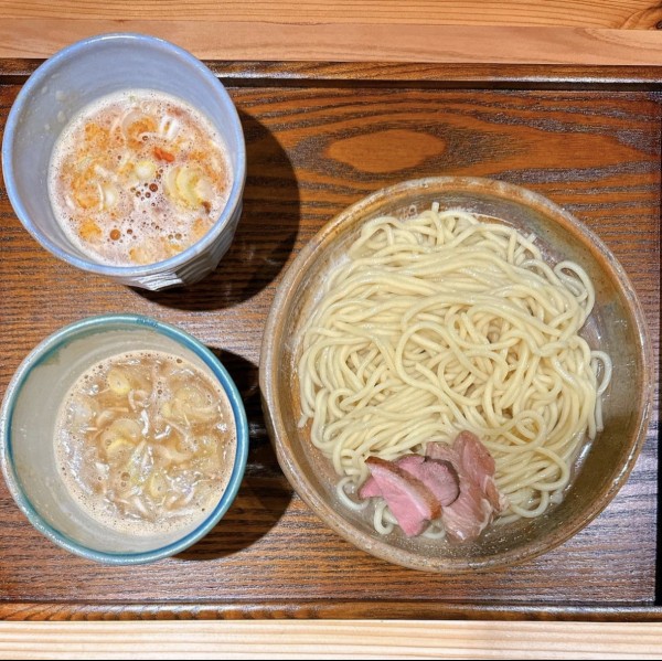 「つけ汁2種つけめん」@あいだやの写真