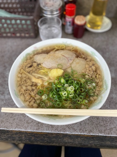 「中華そば脂マシマシニンニクトッピング」@つたふじ 福山支店の写真