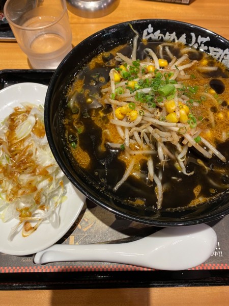 「黄金の味噌ラーメンBLACK」@らあめん花月嵐 厚木129号店の写真