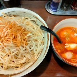 激辛つけ麺＋もやし20円