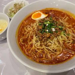 本場坦々麺セット(汁あり)