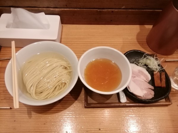 「塩つけ麺(200g1200円)(牡蠣油)」@麺屋鈴春の写真