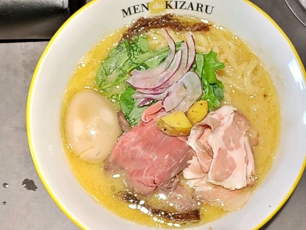 「鶏そば濃厚＋味玉」@MEN do KIZARUの写真