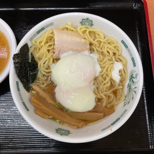 「中華そば　温玉×2」@日高屋 蒲田南口店の写真