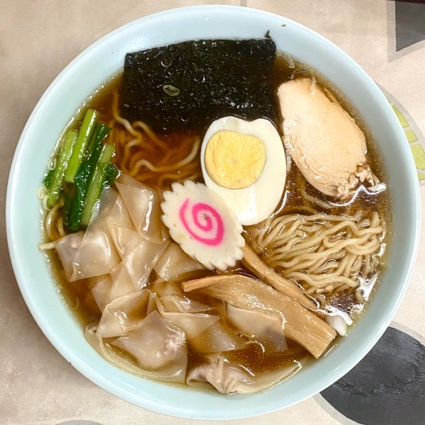 「ワンタンメン ¥750円（大盛＋100円）」@永盛食堂の写真