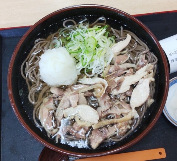 「おろし肉そば（冷）」@そば処 つる福の写真