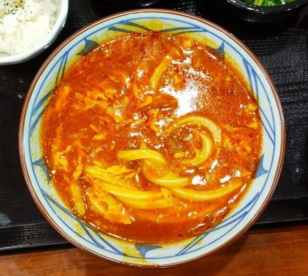 「トマたま カレーうどん」@丸亀製麺 山形店の写真
