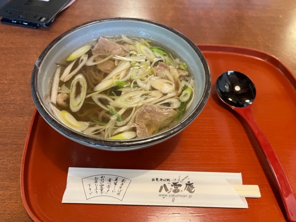 「鴨なんばんそば」@八雲庵の写真