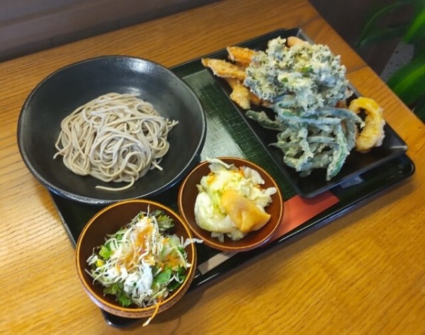 「もりそば並＆小」@石臼十割そば森久の写真