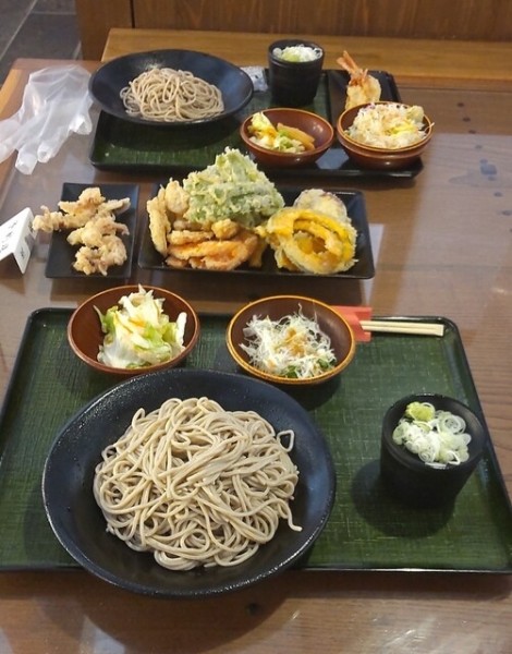 「もりそば並＆小」@石臼十割そば森久の写真