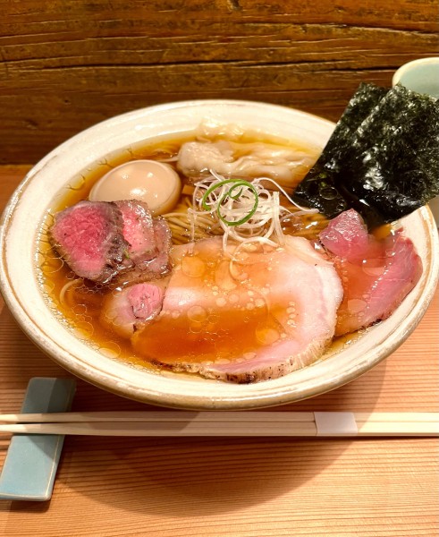 「醤油らぁめん【TP】特上、マグロ漬け丼」@Homemade Ramen 麦苗の写真