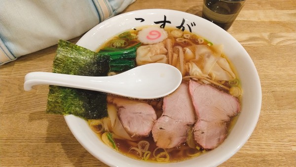 「ワンタンメン」@白河中華そば こすがの写真