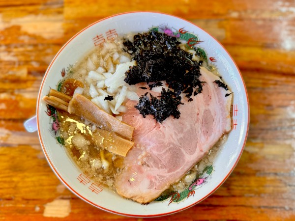 「背脂煮干しらぁ麺1,000円」@会津ばんだいらーめん 伊勢崎店の写真