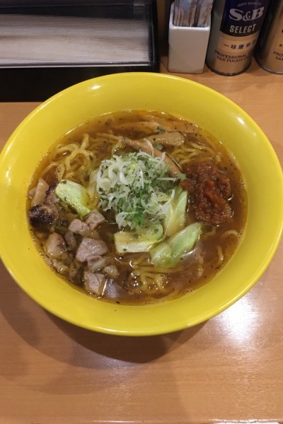 「黄色（サラサラ）」@麺屋 すずらんの写真