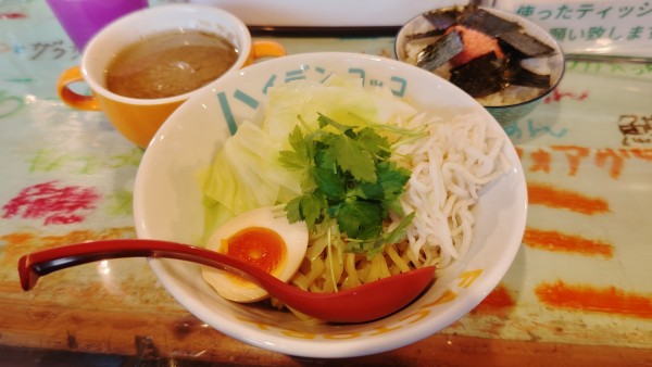 「マルソンつけ麺７００円＆ノリ明太１５０円」@ハイデン.コッコFACTORYサマンサ・タマサの写真