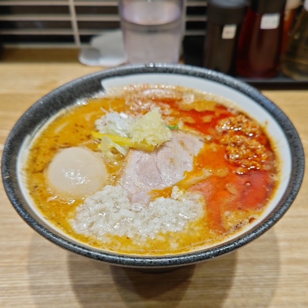 「熟成辛味噌らーめん味玉」@浅草 熟成味噌らーめん のりあき・美々の写真