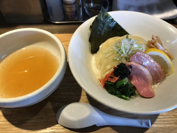 「鴨出汁手揉み昆布水つけ蕎麦（塩）」@鴨出汁中華蕎麦 麺屋yoshikiの写真