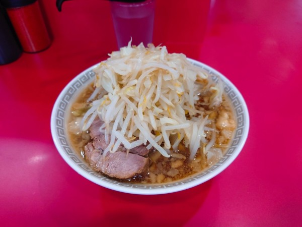 「ミニラーメン 麺半分 豚一枚」@ラーメン二郎 生田駅前店の写真