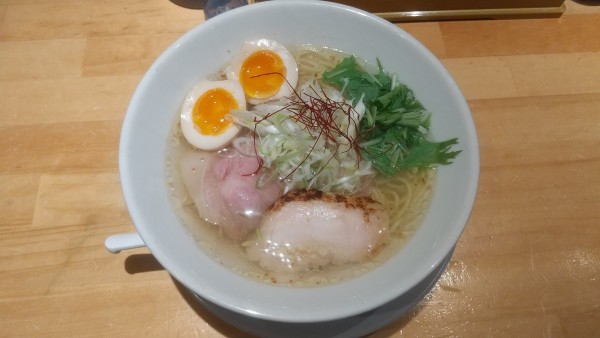 「味玉塩らーめん1100円」@麺家 たけ田の写真
