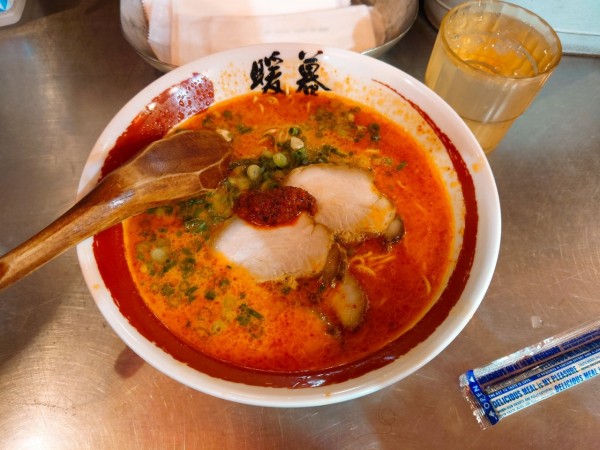 「烈火ラーメン(大辛)」@ラーメン暖暮 横浜鶴屋町店の写真