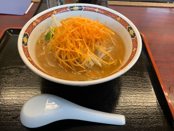 「辛ネギ味噌ラーメン」@うまいめんくい亭 日立川尻店の写真