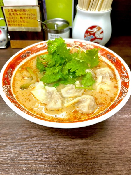 「ワンタン坦々麺【TP】魯肉飯」@支那ソバ かづ屋の写真