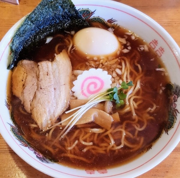 「ラーメン￥500＋味玉￥50」@中華そば 鈴乃家 友部店の写真