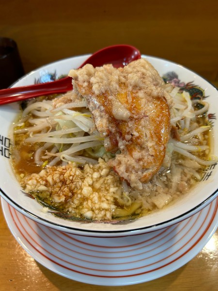 「ラーメン250g 生卵」@スタ麺 あひるの写真