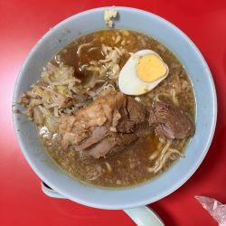 ラーメン半分