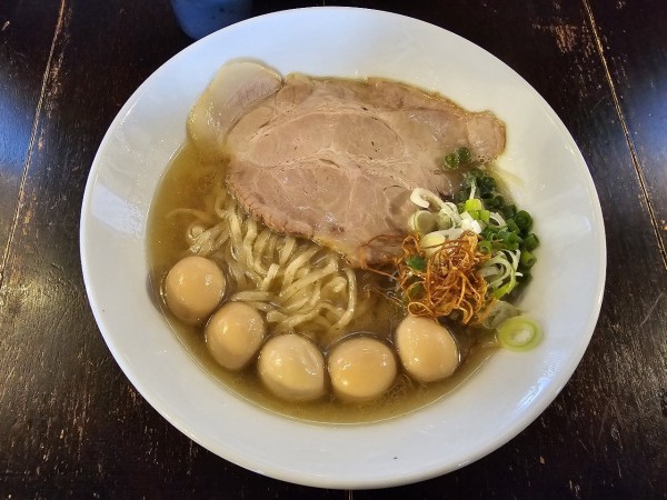 「【限定】銀鱗煮干蕎麦　1000円」@煮干結社 弘前店の写真