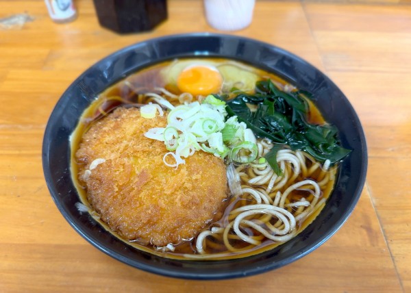 「コロ玉そば(440円)」@釜家の写真