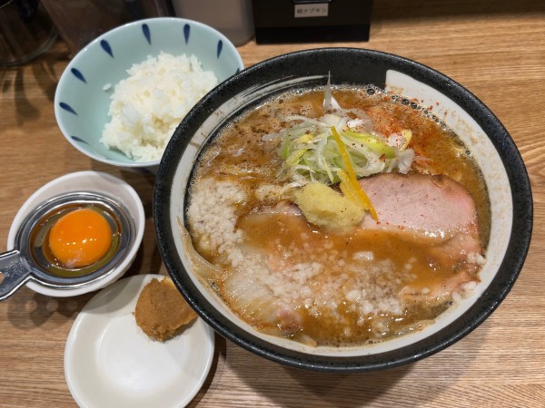 「熟成味噌らーめん＋小ライス」@浅草 熟成味噌らーめん のりあき・美々の写真