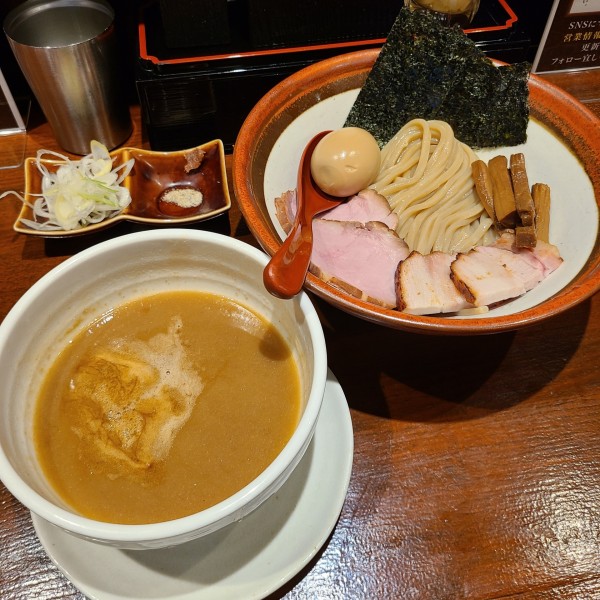 「特製つけ麺¥1200」@長男、ほそのたかしの写真