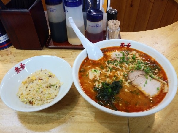 「ジャンジャン辛味噌ラーメン　大盛り　890+150円」@喜多方ラーメン 来夢 会津若松駅前店の写真
