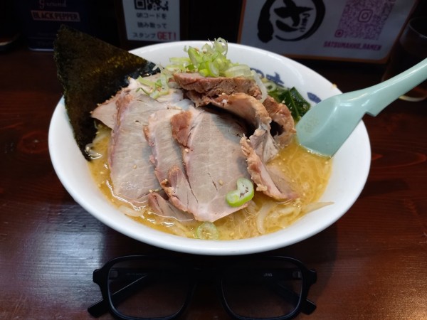 「味噌チャーシューメン(かため・多め)」@さつまっこ 平和島店の写真