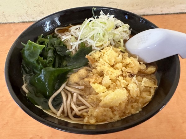 「たぬきそば（並盛）360円」@そば・うどん 八起家 西口店の写真